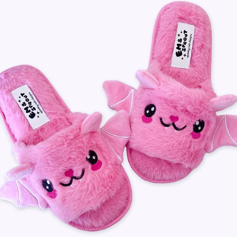 Cute Bat Slippers Halloween