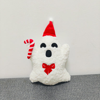 Ghost With Pumpkin Pillow Halloween Plush