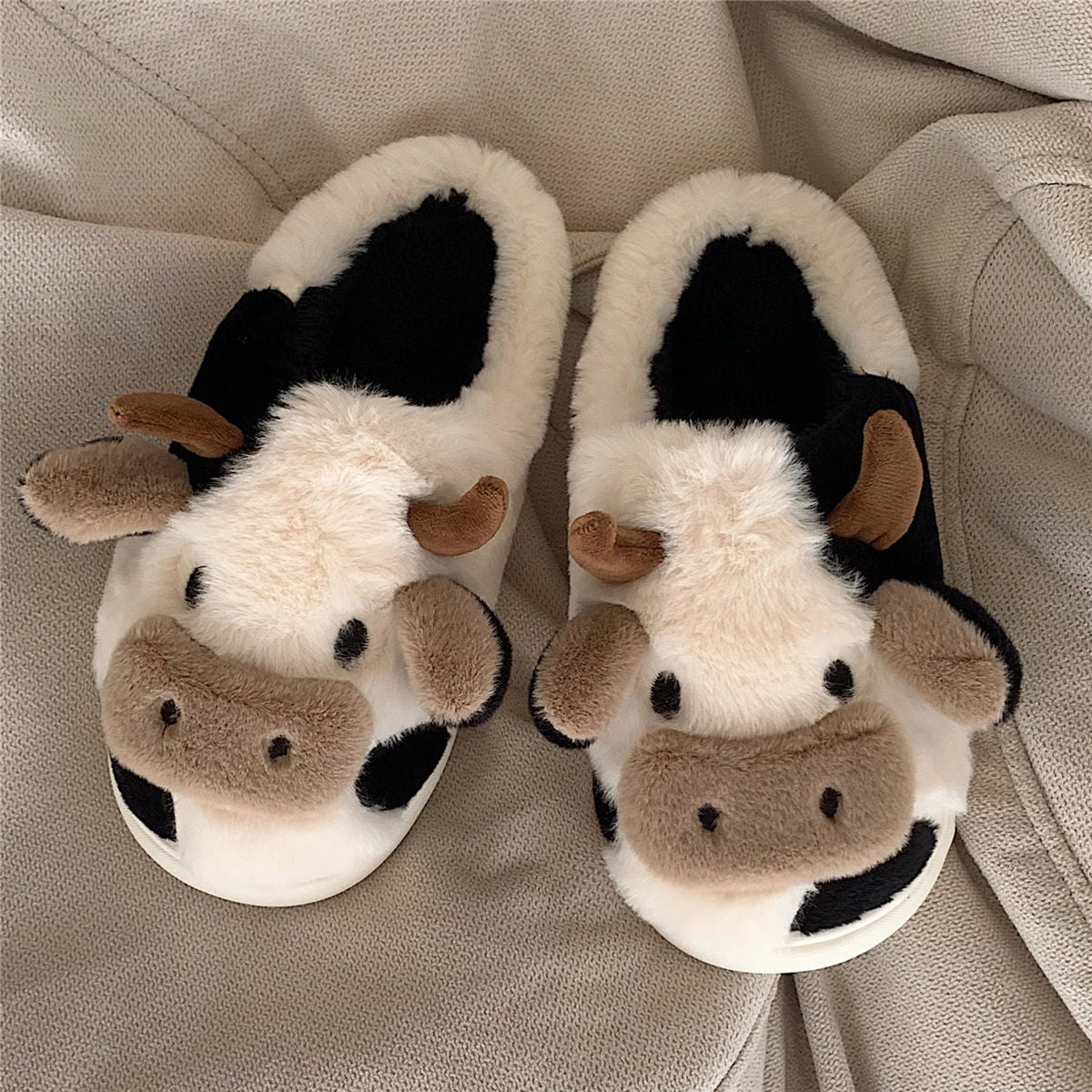 Cute Cow Animal Slippers (Indoor)