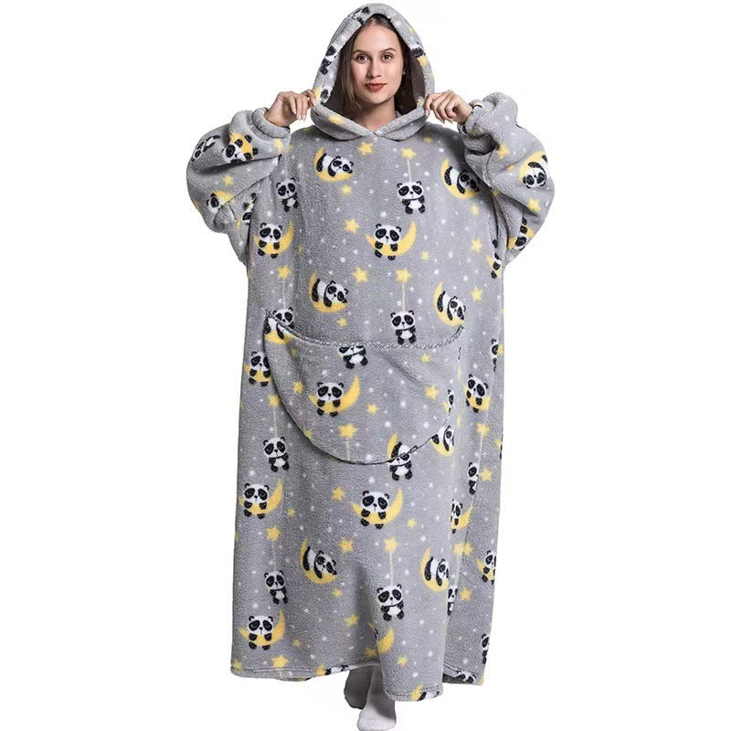 Hooded Wearable Blanket Sweatshirt