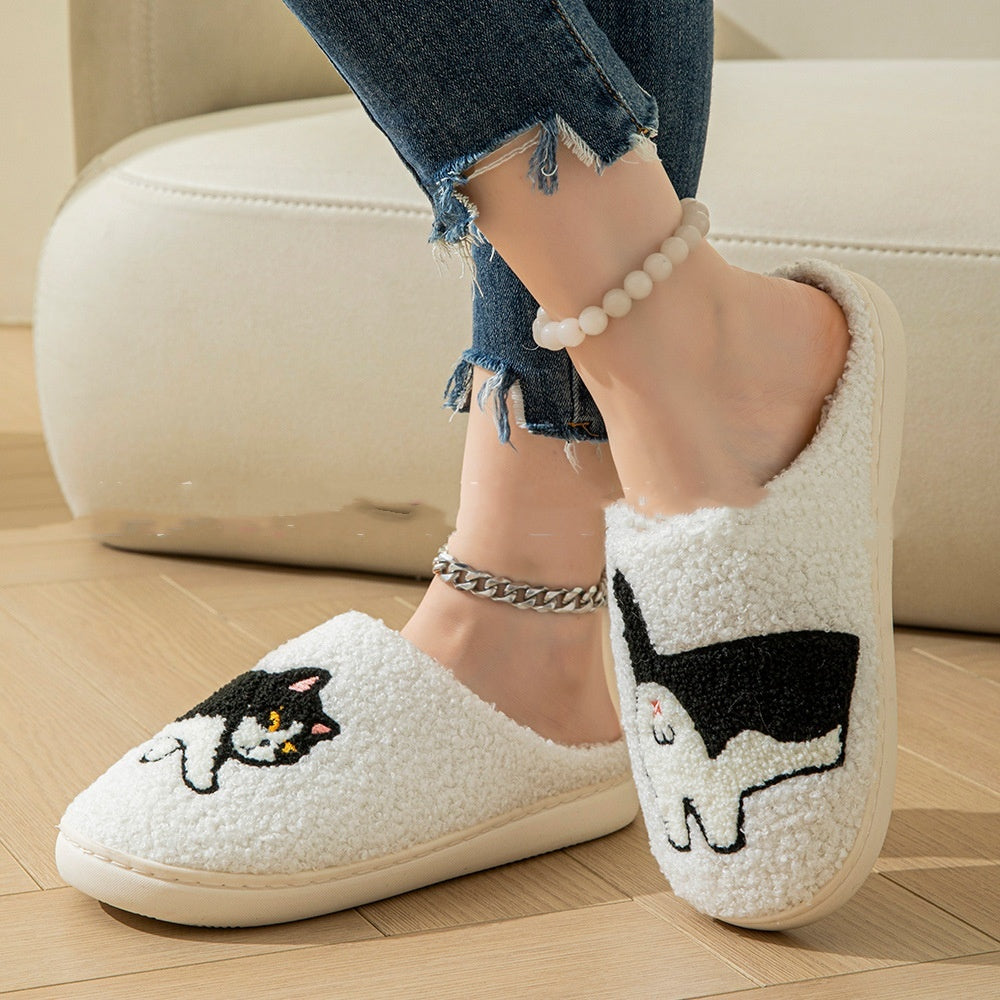 Cartoon Cat Cotton Slippers (Unisex)