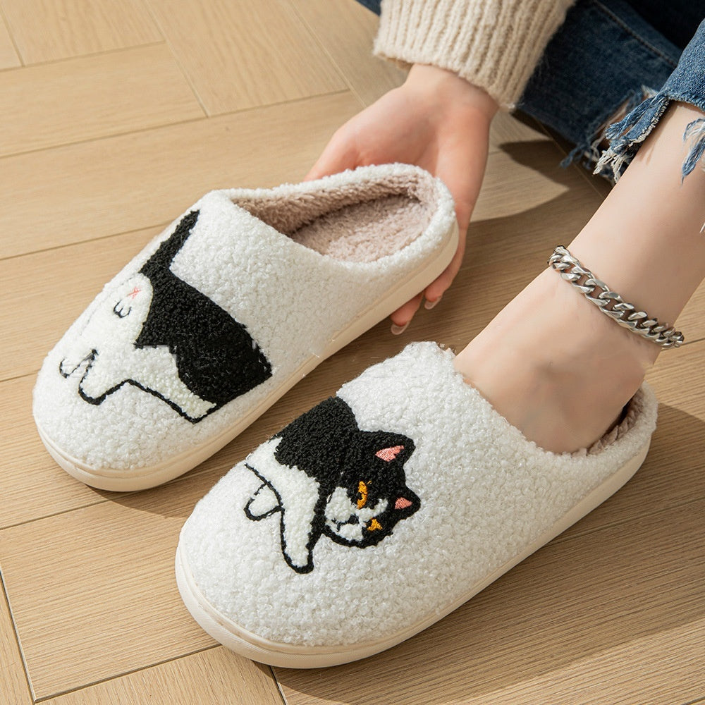 Cartoon Cat Cotton Slippers (Unisex)