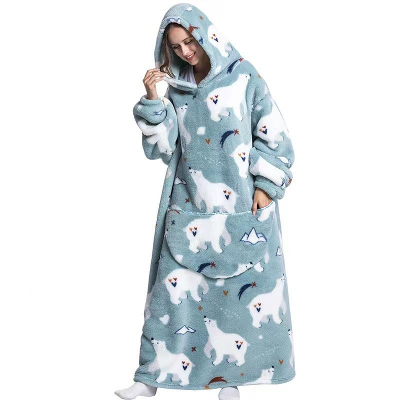 Hooded Wearable Blanket Sweatshirt