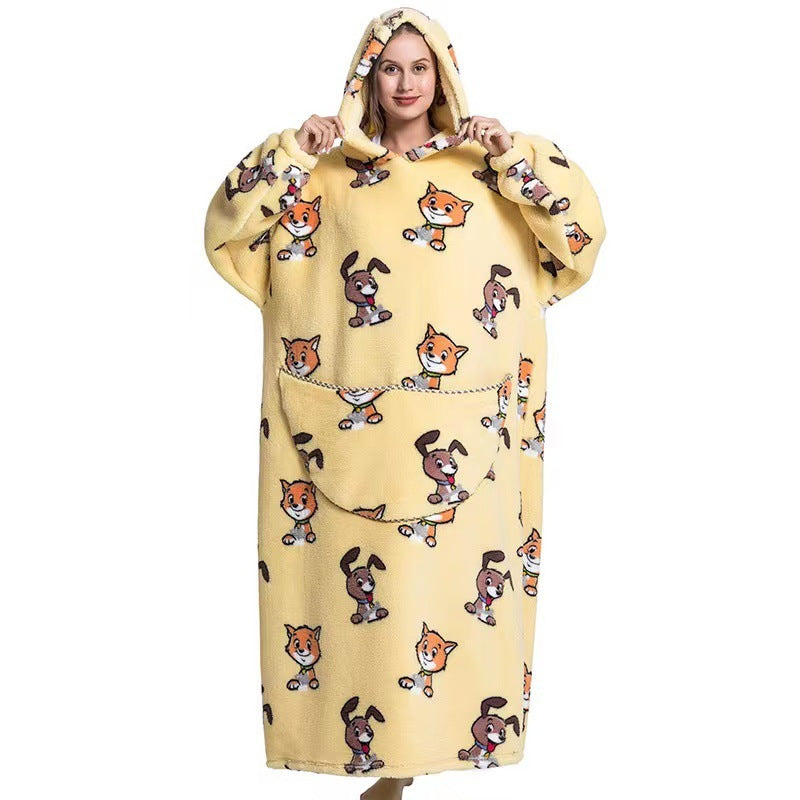 Hooded Wearable Blanket Sweatshirt