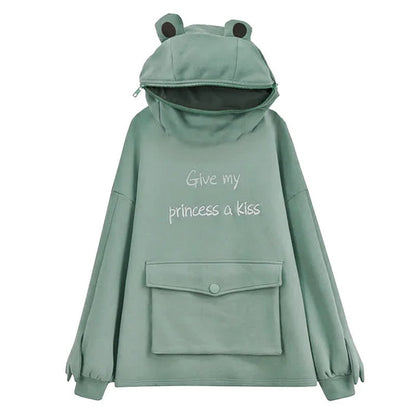 Frog Zipper Hoodie (With Font)