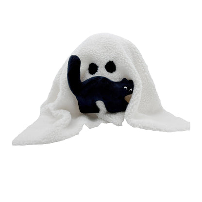 Ghost With Pumpkin Pillow Halloween Plush