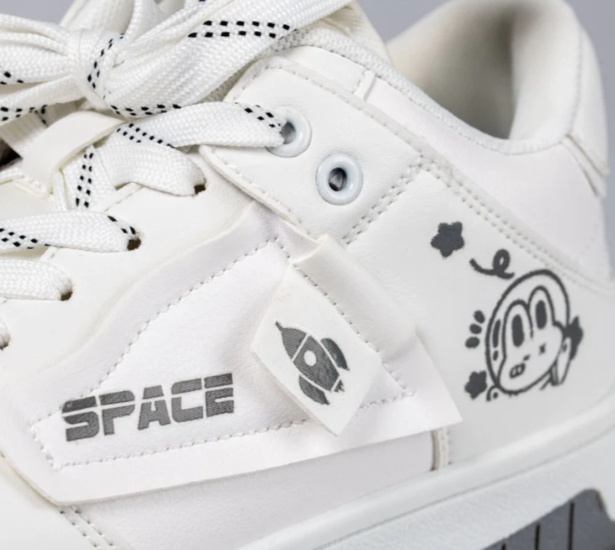 Out In Space Bunny Sneakers-Womens