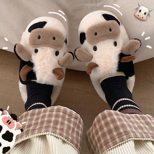 Cute Cow Animal Slippers (Indoor)