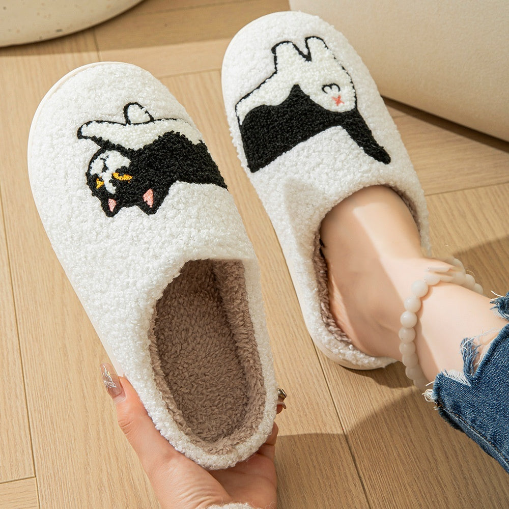 Cartoon Cat Cotton Slippers (Unisex)