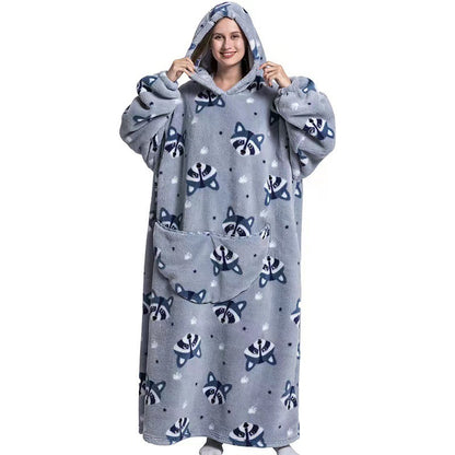 Hooded Wearable Blanket Sweatshirt