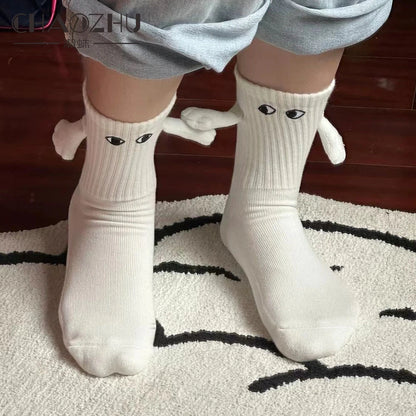 Cartoon Eyes Couple Socks